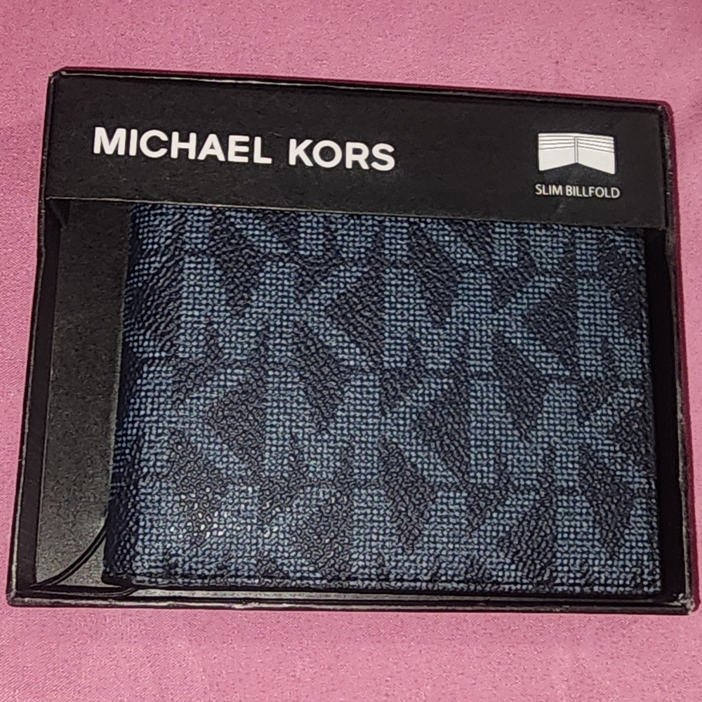 Michael Kors Blue Key Card Holder Accessory